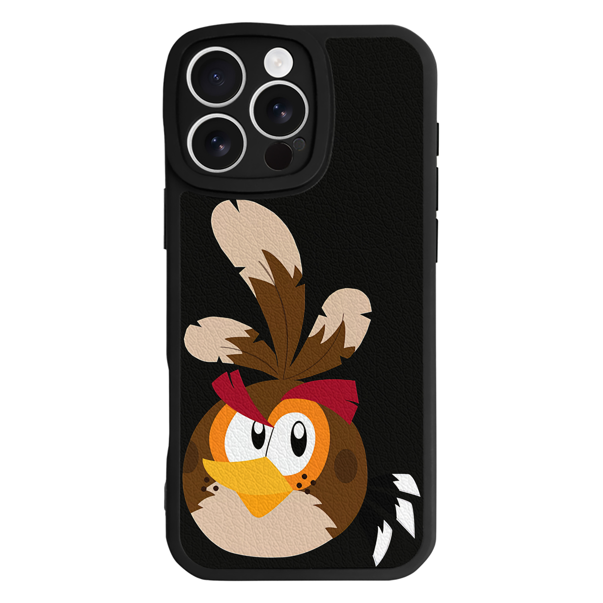 （画像用） Angry Birds アングリーバード 【iPhone 16シリーズ対応】シリコンスマホケース（レザー調） 材質：シリコン